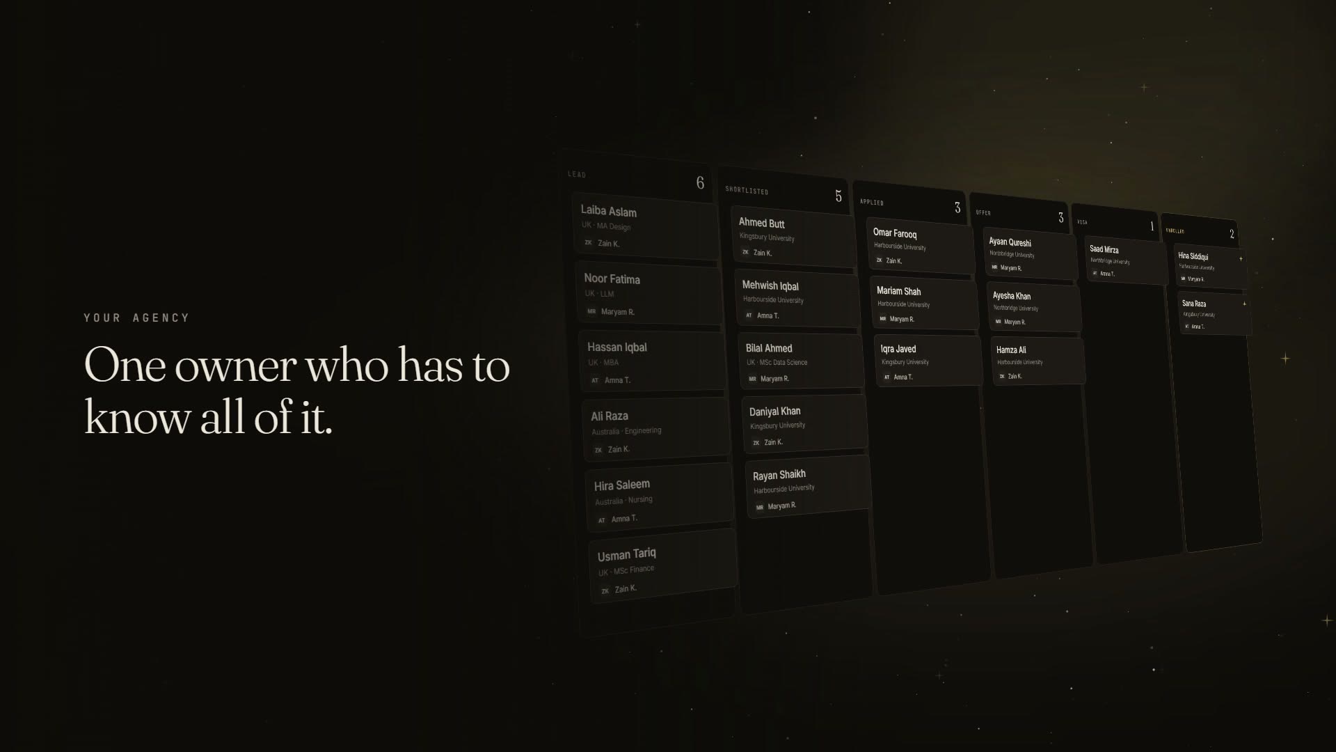 Polaris for agency owners: the team view across every counsellor's files